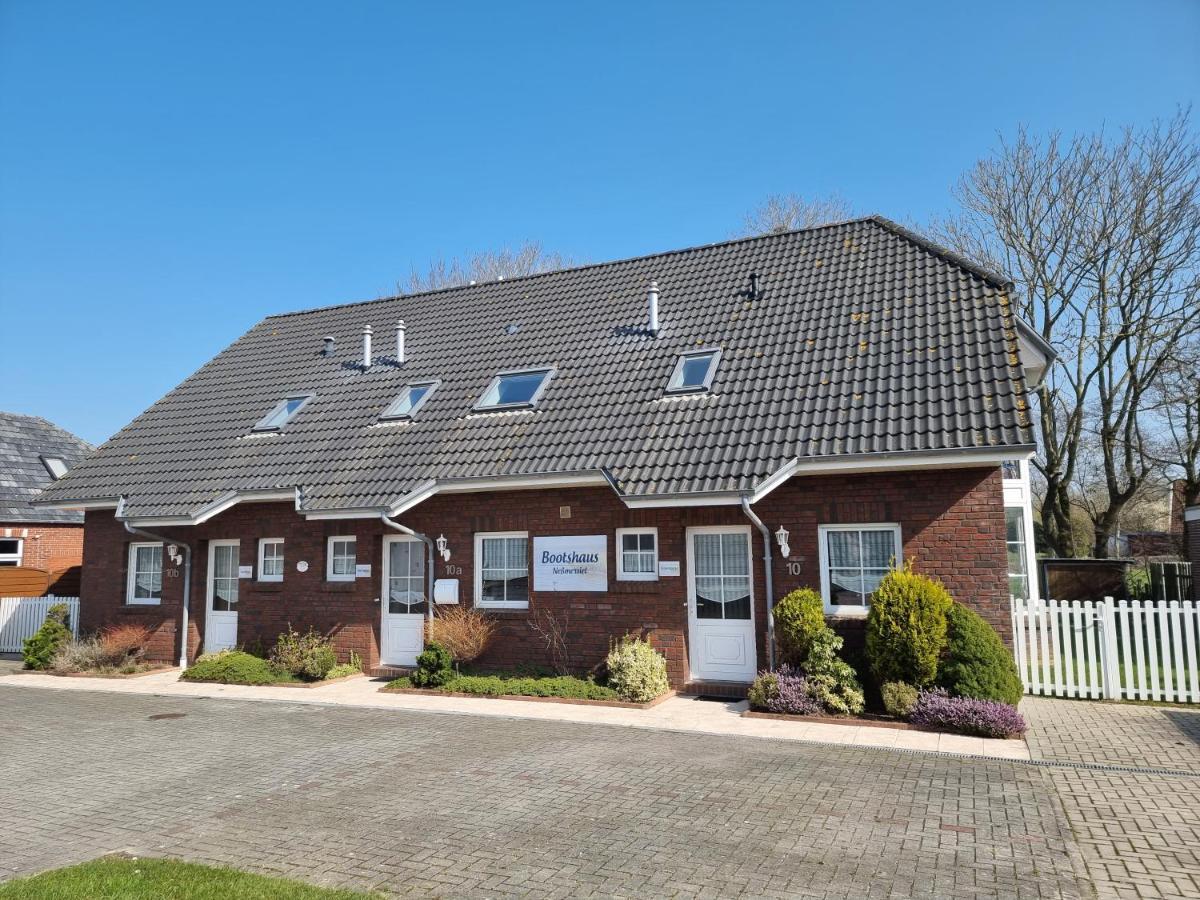 Ferienhaus Steuerbord Im Bootshaus Neßmersiel Dış mekan fotoğraf